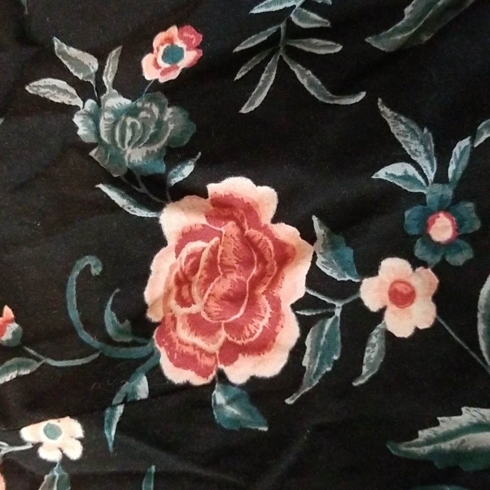 Faux Wrap Rose Maxi Skirt - Picture 6 of 7